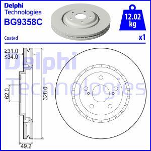 Delphi BG9358C - Bremžu diski autodraugiem.lv