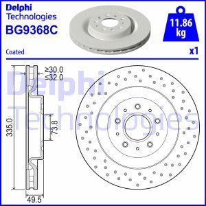 Delphi BG9368C - Bremžu diski autodraugiem.lv