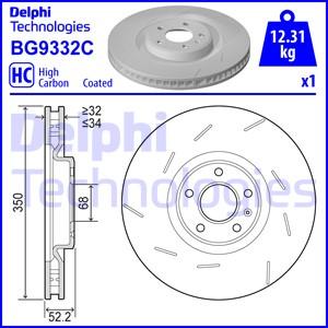 Delphi BG9332C - Bremžu diski autodraugiem.lv