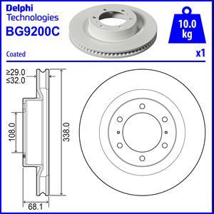 Delphi BG9200C-18B1 - Bremžu diski autodraugiem.lv