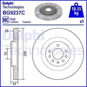 Delphi BG9237C - Bremžu diski autodraugiem.lv