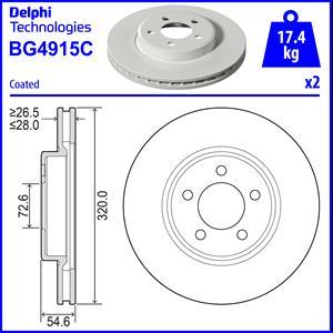 Delphi BG4915C - Bremžu diski autodraugiem.lv