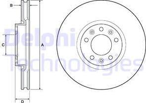 Delphi BG4696C - Bremžu diski autodraugiem.lv