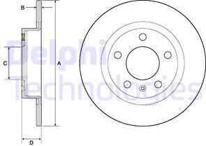 Delphi BG4675 - Bremžu diski autodraugiem.lv