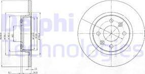 Delphi BG4045 - Bremžu diski autodraugiem.lv