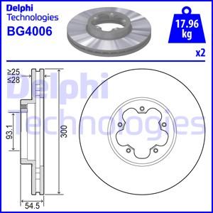 Delphi BG4006 - Bremžu diski autodraugiem.lv