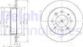 Delphi BG4017 - Bremžu diski autodraugiem.lv