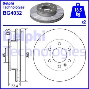 Delphi BG4032 - Bremžu diski autodraugiem.lv