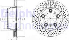 Delphi BG4163 - Bremžu diski autodraugiem.lv