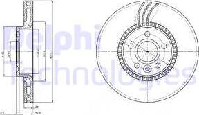 Delphi BG4123 - Bremžu diski autodraugiem.lv