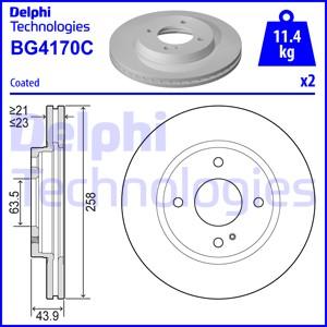 Delphi BG4170C - Bremžu diski autodraugiem.lv