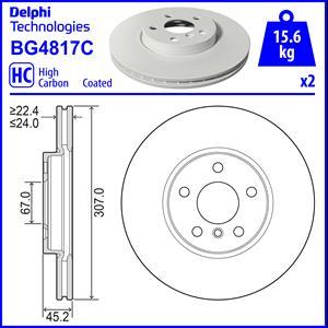 Delphi BG4817C - Bremžu diski autodraugiem.lv