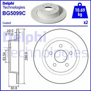 Delphi BG5099C - Bremžu diski autodraugiem.lv