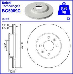 Delphi BG5009C - Bremžu diski autodraugiem.lv