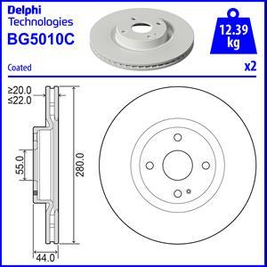 Delphi BG5010C - Bremžu diski autodraugiem.lv
