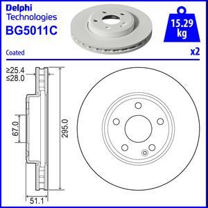 Delphi BG5011C - Bremžu diski autodraugiem.lv