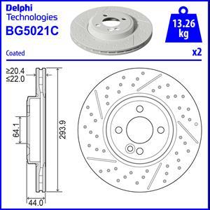 Delphi BG5021C - Bremžu diski autodraugiem.lv