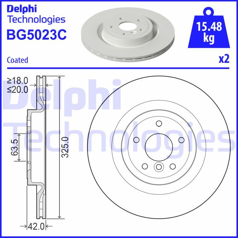 Delphi BG5023C - Bremžu diski autodraugiem.lv