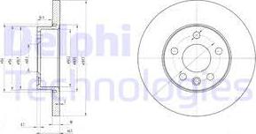 Delphi BG3415 - Bremžu diski autodraugiem.lv