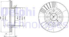 Delphi BG3424 - Bremžu diski autodraugiem.lv