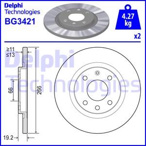 Delphi BG3421 - Bremžu diski autodraugiem.lv