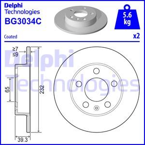 Delphi BG3034C - Bremžu diski autodraugiem.lv