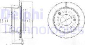 Delphi BG3859 - Bremžu diski autodraugiem.lv