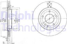 Delphi BG3709 - Bremžu diski autodraugiem.lv