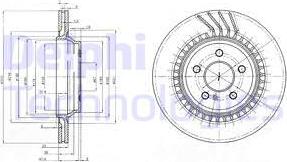 Delphi BG3727 - Bremžu diski autodraugiem.lv