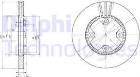 Delphi BG2404 - Bremžu diski autodraugiem.lv