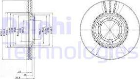 Delphi BG2513 - Bremžu diski autodraugiem.lv