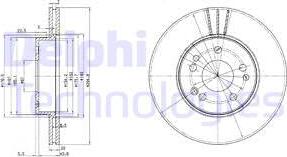 Delphi BG2677 - Bremžu diski autodraugiem.lv