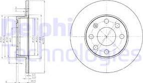 Delphi BG2149 - Bremžu diski autodraugiem.lv