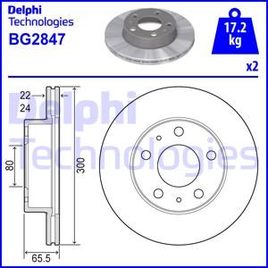 Delphi BG2847 - Bremžu diski autodraugiem.lv