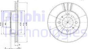Delphi BG2810 - Bremžu diski autodraugiem.lv