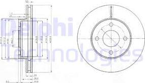 Delphi BG2350 - Bremžu diski autodraugiem.lv