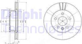 Delphi BG2717 - Bremžu diski autodraugiem.lv