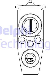 Delphi CB1008V - Izplešanās vārsts, Gaisa kond. sistēma autodraugiem.lv