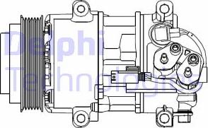 Delphi CS20499 - Kompresors, Gaisa kond. sistēma autodraugiem.lv