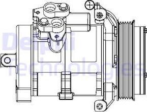 Delphi CS20528 - Kompresors, Gaisa kond. sistēma autodraugiem.lv
