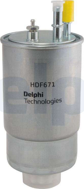 Delphi HDF671 - Degvielas filtrs autodraugiem.lv