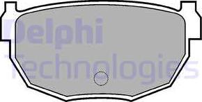Delphi LP570 - Bremžu uzliku kompl., Disku bremzes autodraugiem.lv
