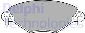 Delphi LP1654-18B1 - Bremžu uzliku kompl., Disku bremzes autodraugiem.lv