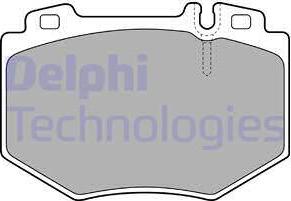 Delphi LP1851 - Bremžu uzliku kompl., Disku bremzes autodraugiem.lv