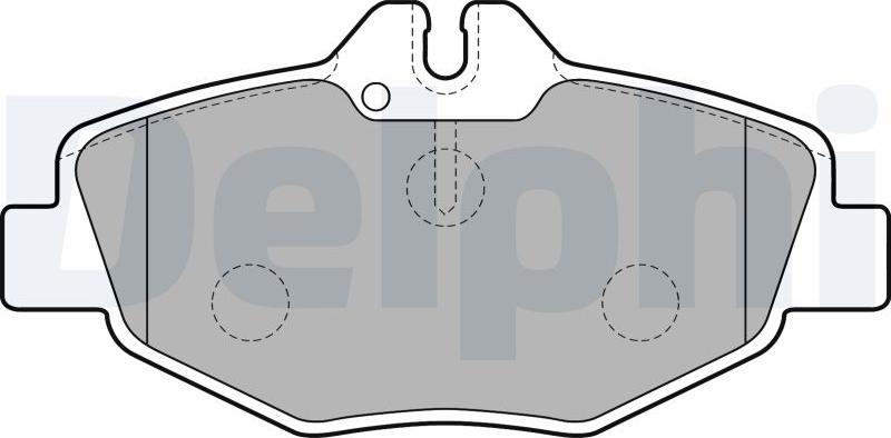 Delphi LP1791-17B1 - Bremžu uzliku kompl., Disku bremzes autodraugiem.lv