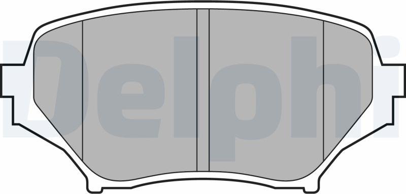 Delphi LP2026-18B1 - Bremžu uzliku kompl., Disku bremzes autodraugiem.lv