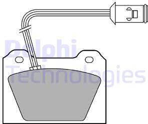 Delphi LP214 - Bremžu uzliku kompl., Disku bremzes autodraugiem.lv