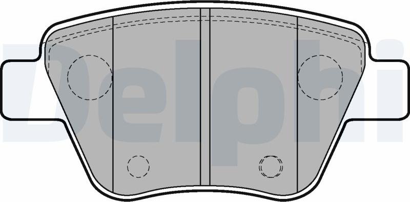 Delphi LP2178-17B1 - Bremžu uzliku kompl., Disku bremzes autodraugiem.lv