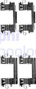 Delphi LX0499 - Piederumu komplekts, Disku bremžu uzlikas autodraugiem.lv