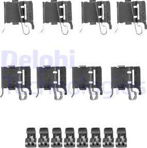Delphi LX0491 - Piederumu komplekts, Disku bremžu uzlikas autodraugiem.lv